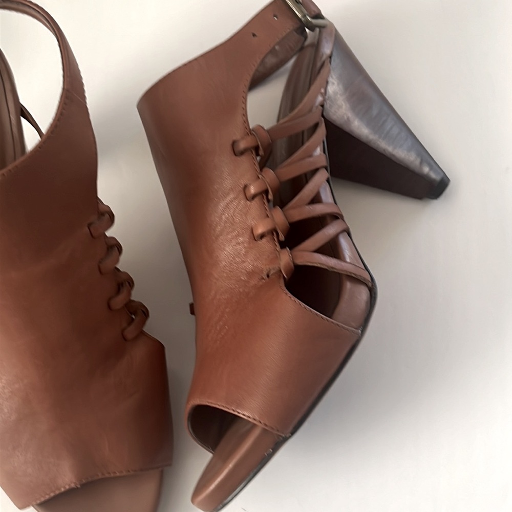 Treasure & Bond Brown Open-Toe Heels - Picture 7 of 16